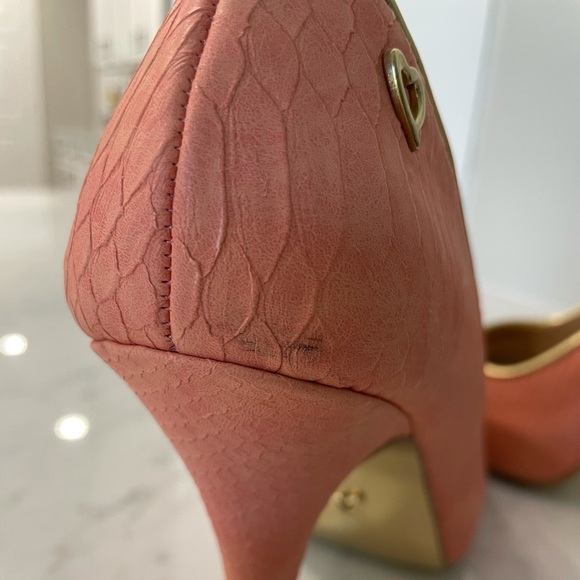 💞HP💞 Thalia Sodi Cereza US 7 Peep Toe Heels - Picture 7 of 9